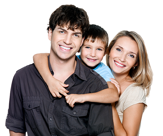 Smiling Family for Cash Back Checking